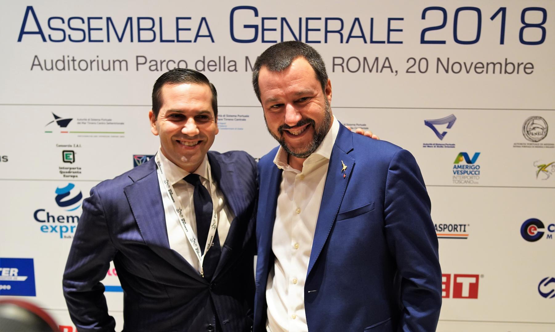 Grimaldi e Salvini all'Assemblea Generale Alis 2018