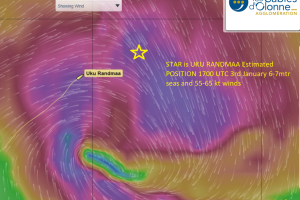 The storms that are predicted to surround Uku Randmaa over the next 24 hours