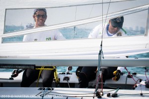 One race on the opening day of the inaugural Star Junior World Championship in Miami