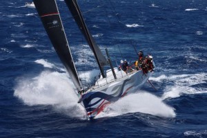 Ripping up the miles in the MOCRA class, Greg Slyngstad's Beiker 53 Fujin (USA)