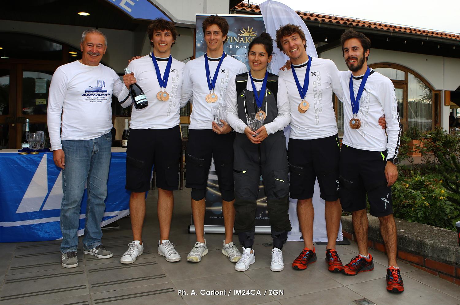 Melges 24 European Sailing Series, Arkanoè by Montura sul podio