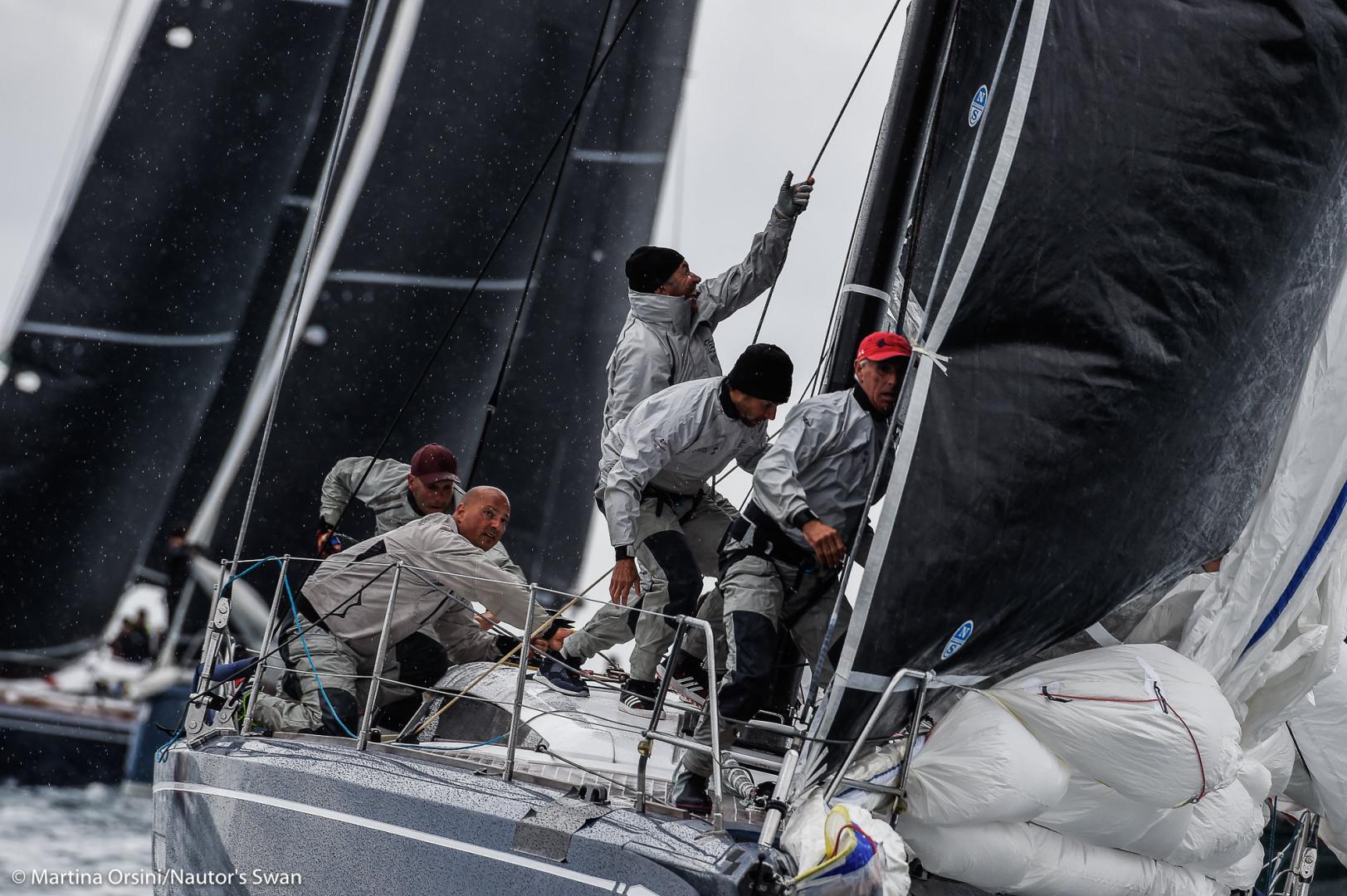 The second day of racing at the 2019 Monaco Swan One Design