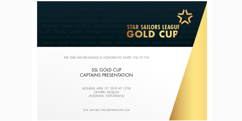Star Sailors League Gold Cup Official Captains Presentation in Lausanne