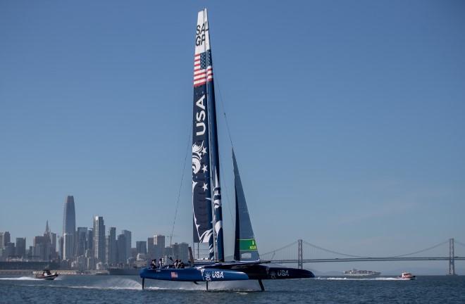 SailGP makes on-water debut in San Francisco