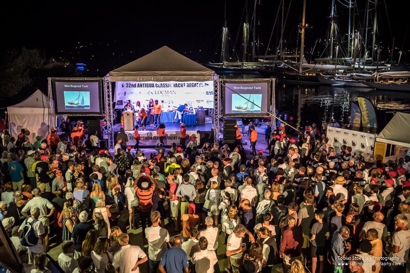 A sea of sailors filled the grounds of the Antigua Yacht Club