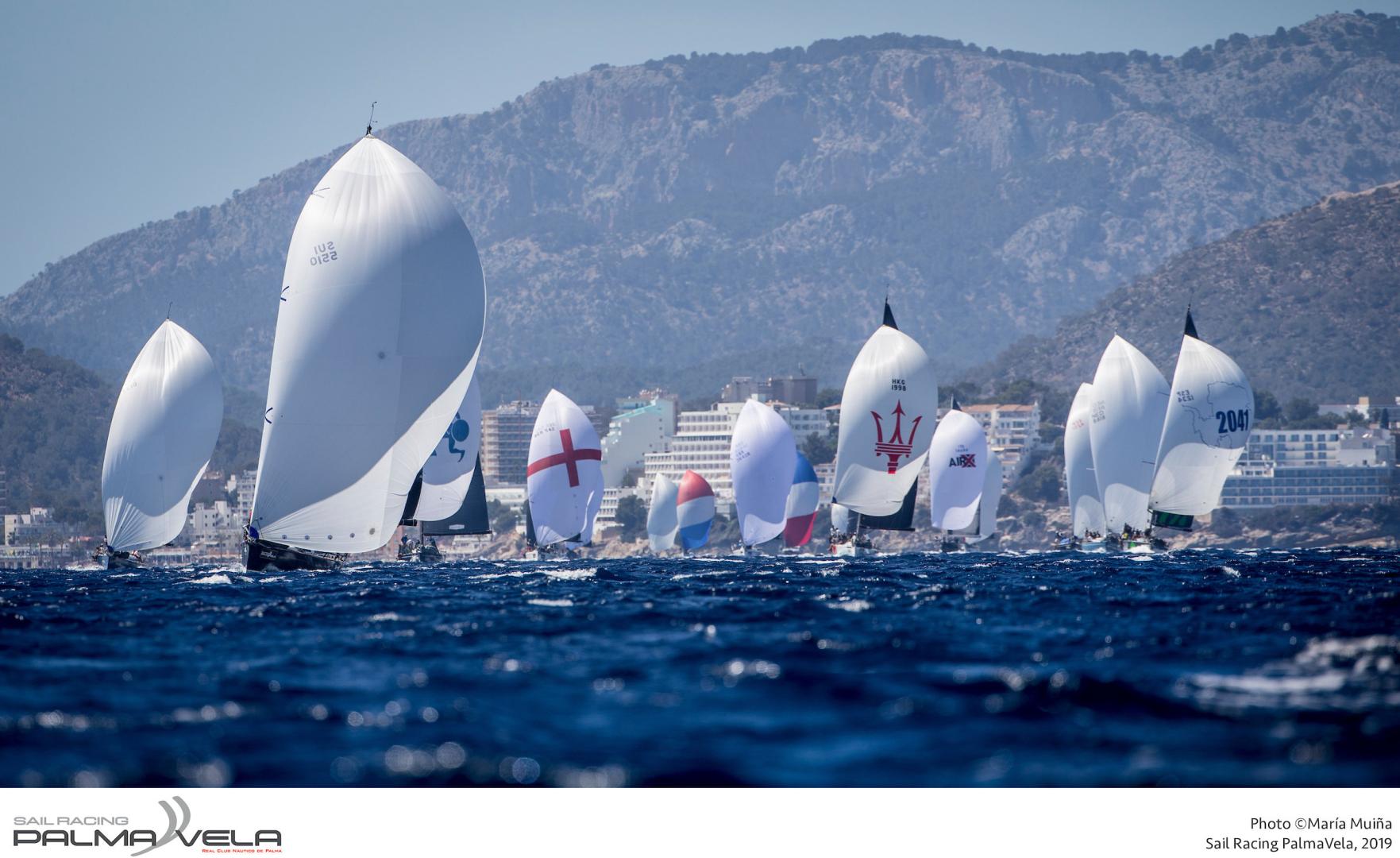 Mallorca Sotheby´s ORC 1 fleet sailing today on the Bay of Palma
