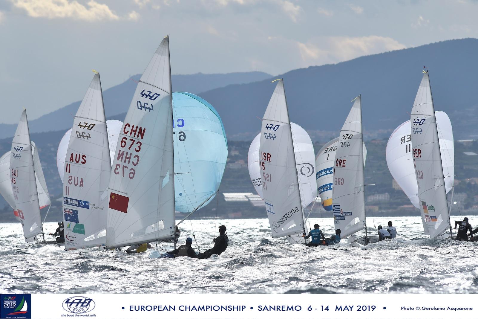 Olympic sailing - 470 Europeans, testing conditions on day 4