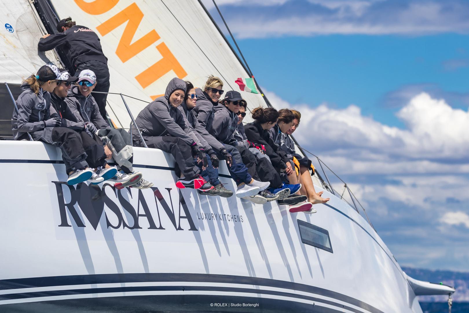 L'equipaggio di Spirit of Europe alla Rolex Capri Sailing Week