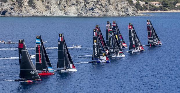 Racing gets underway at the GC32 Villasimius Cup