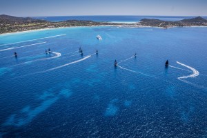 The magnificent bay west of Capo Carbonara and its popular marine protected area, forms the race course for the GC32 Villasimius Cup