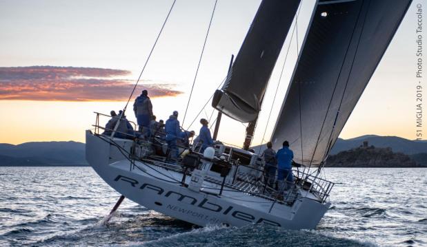 George David's Rambler 88 claimed line honours and set a new record