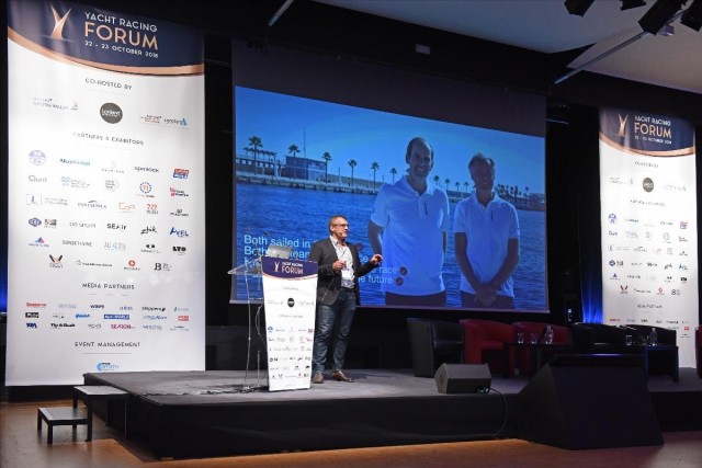 Richard Mason, Executive Director von The Ocean Race, beim letztjährigen Yacht Racing Forum. Das wichtigste Offshore-Rennen des Segelsports wird 2019 in Bilbao wieder gut vertreten sein
