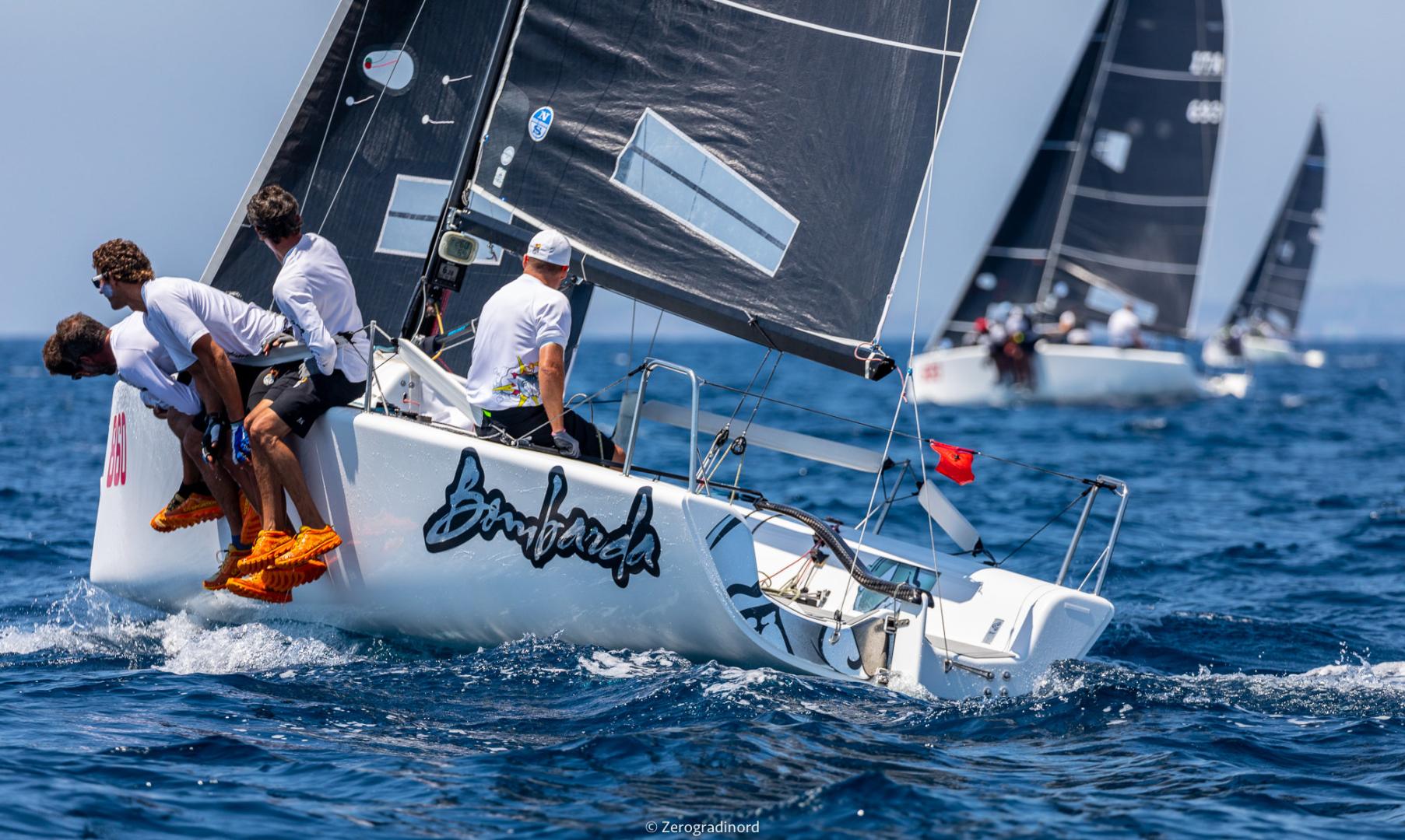 Melges 24 European Sailing Series-a Scarlino Bombarda lotta per il podio