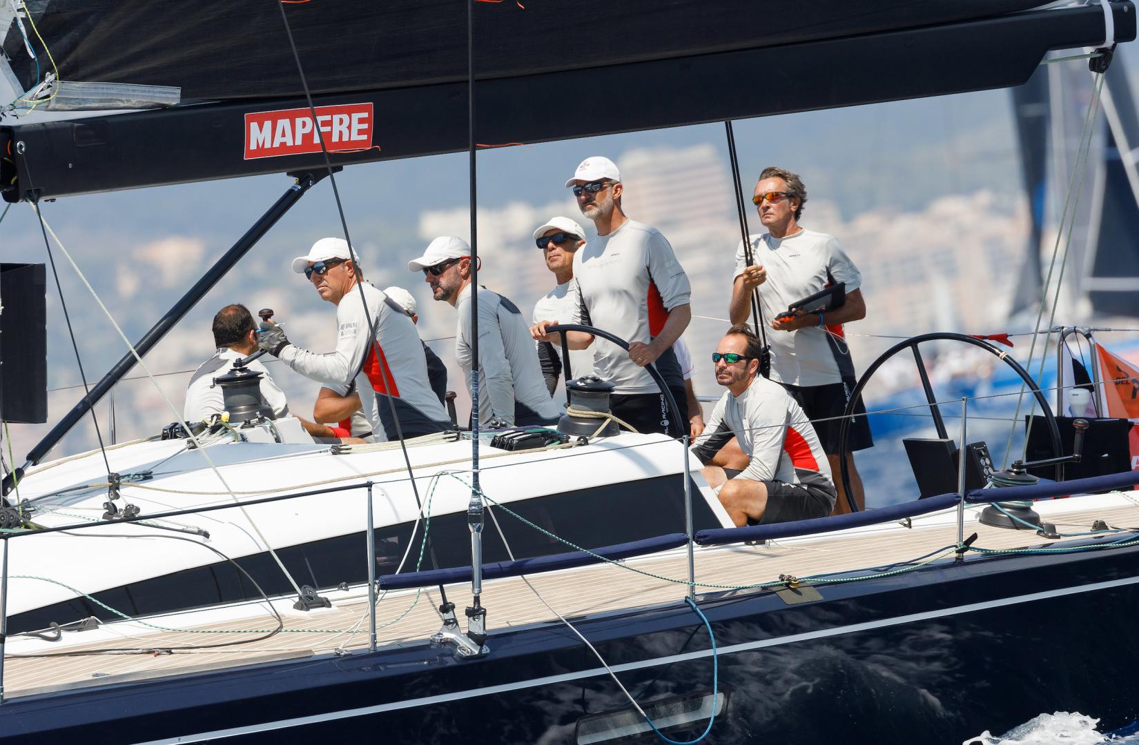 Aifos 500 with HM King Felipe VI of Spain at the helm
