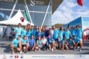 Foto di Gruppo ai campionati Europei 470 Under 24 e 420 Under 19 e Under 17