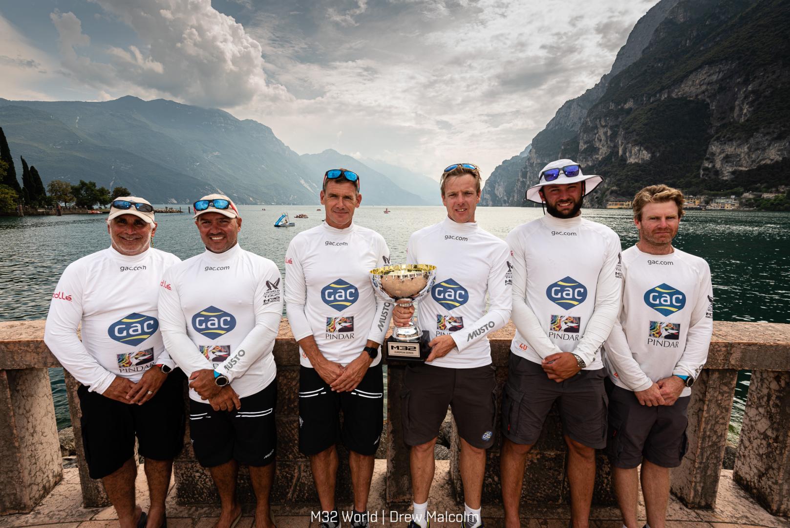 Ian Williams' GAC Pindar crew are winners of the 2019 M32 European Series