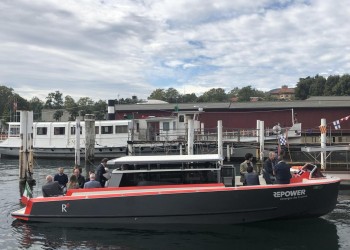 La barca full electric di Repower in mostra e in prova a Lugano