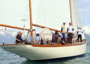 The 1923 Camper & Nicholsons "Barbara" wins the 2019 cup for vintage yachts