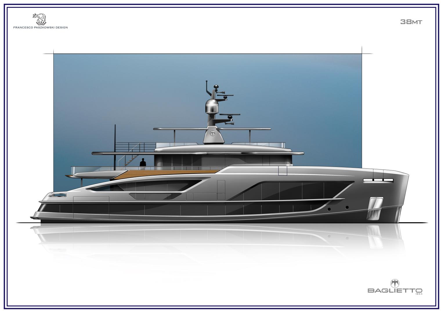 Baglietto inaugura il Miami Boat Show con la vendita dello scafo no. 10235,  progetto di 38m della nuova V-Line