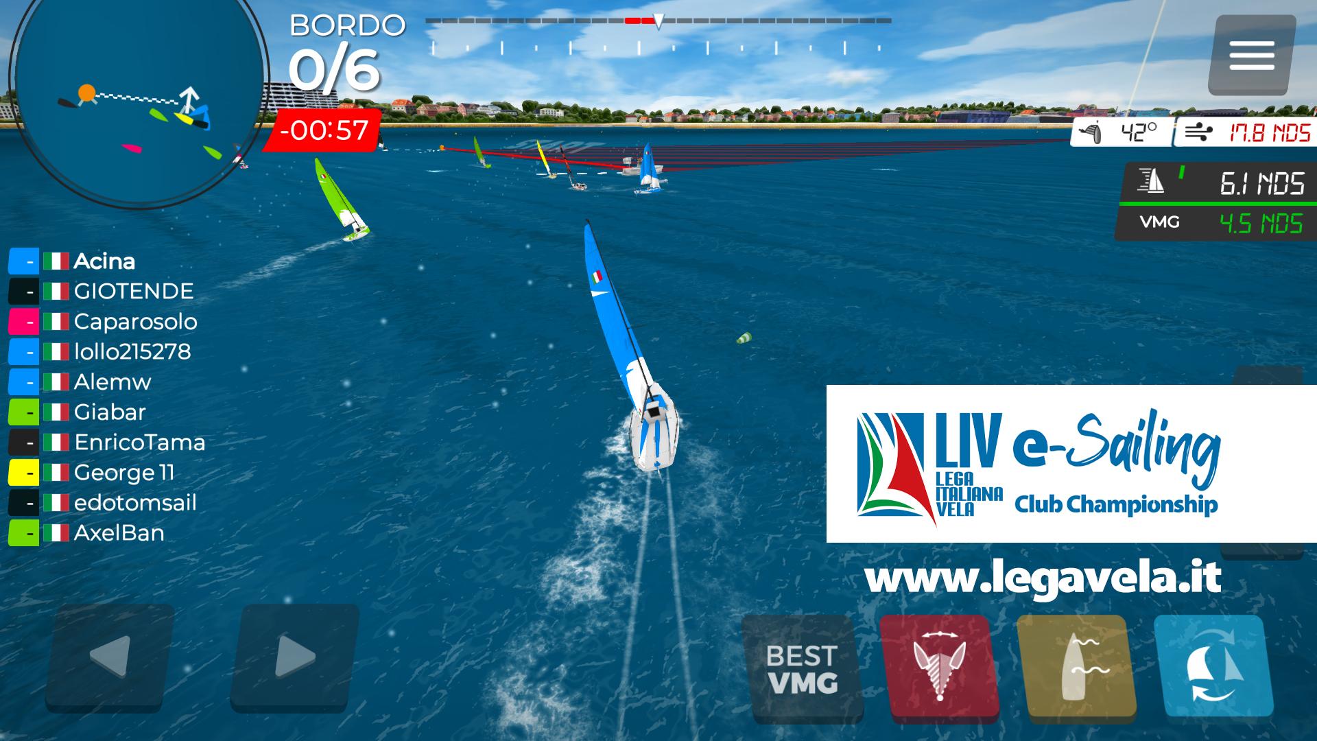 LIVe-Sailing Club Championship, parte la regata virtuale per club