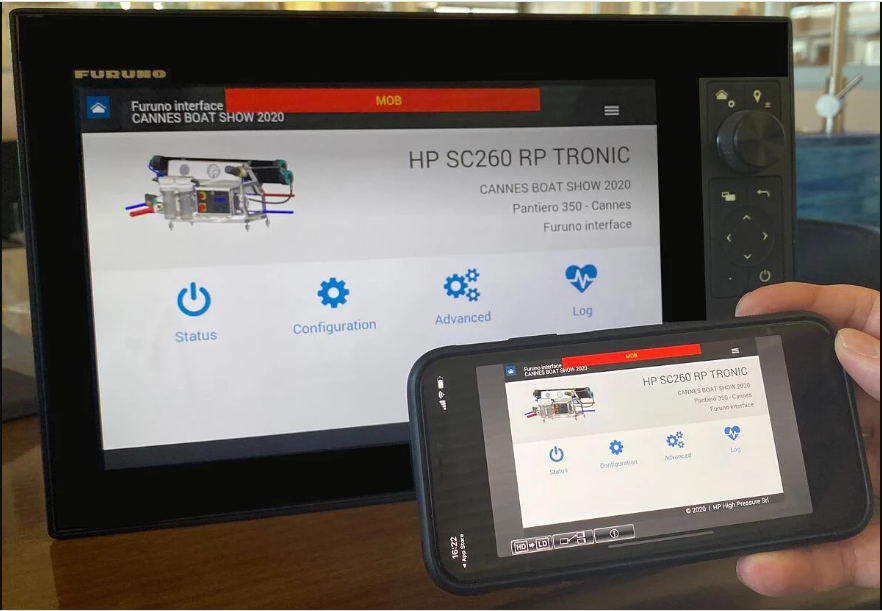 Furuno integra HP Watermakers: il tuo MFD NavNet TZtouch 3