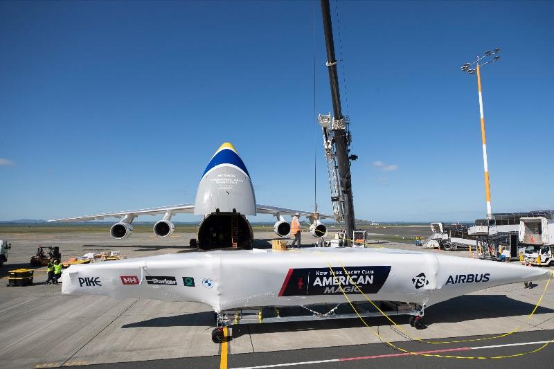 Pressmare | Second American Magic AC75, Patriot, Reaches Auckland
