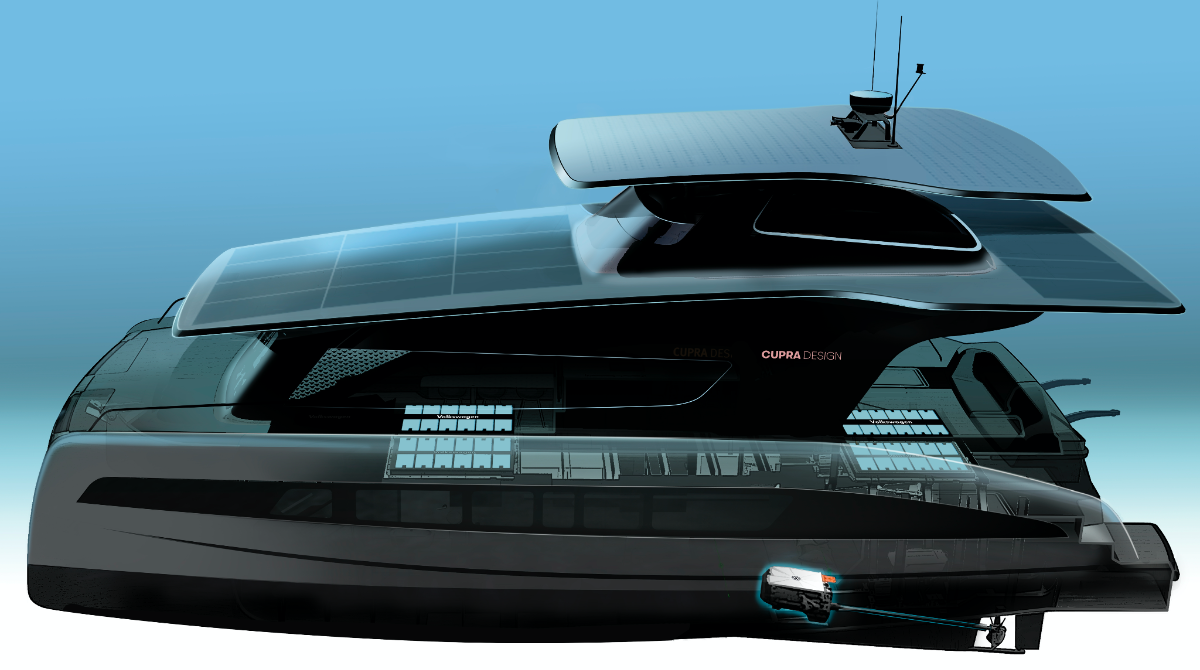 New Silent-Yacht solar electric catamaran comes with Volkswagen