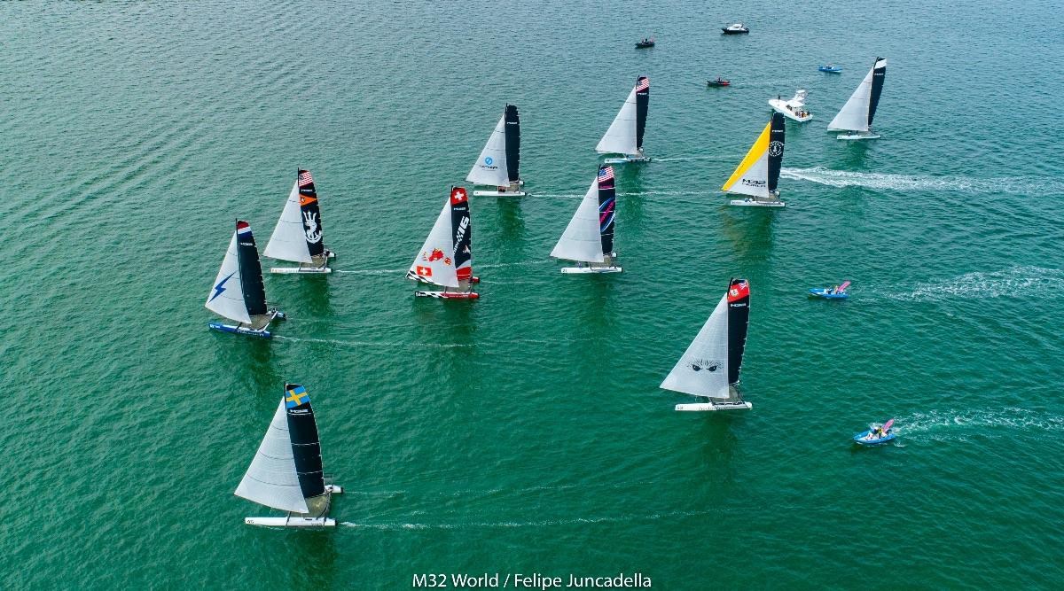 The M32 fleet in Miami February 2020 before the pandemic struck and the final event was cancelled. 2021 4 events will be held in Miami.