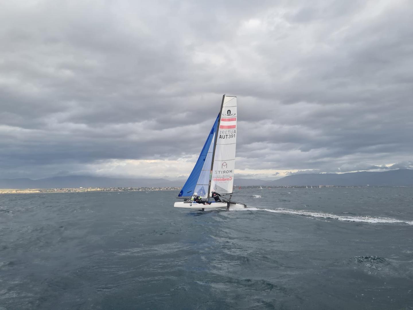 Quattro equipaggi stranieri Nacra 17 al Windsurfing Club Cagliari