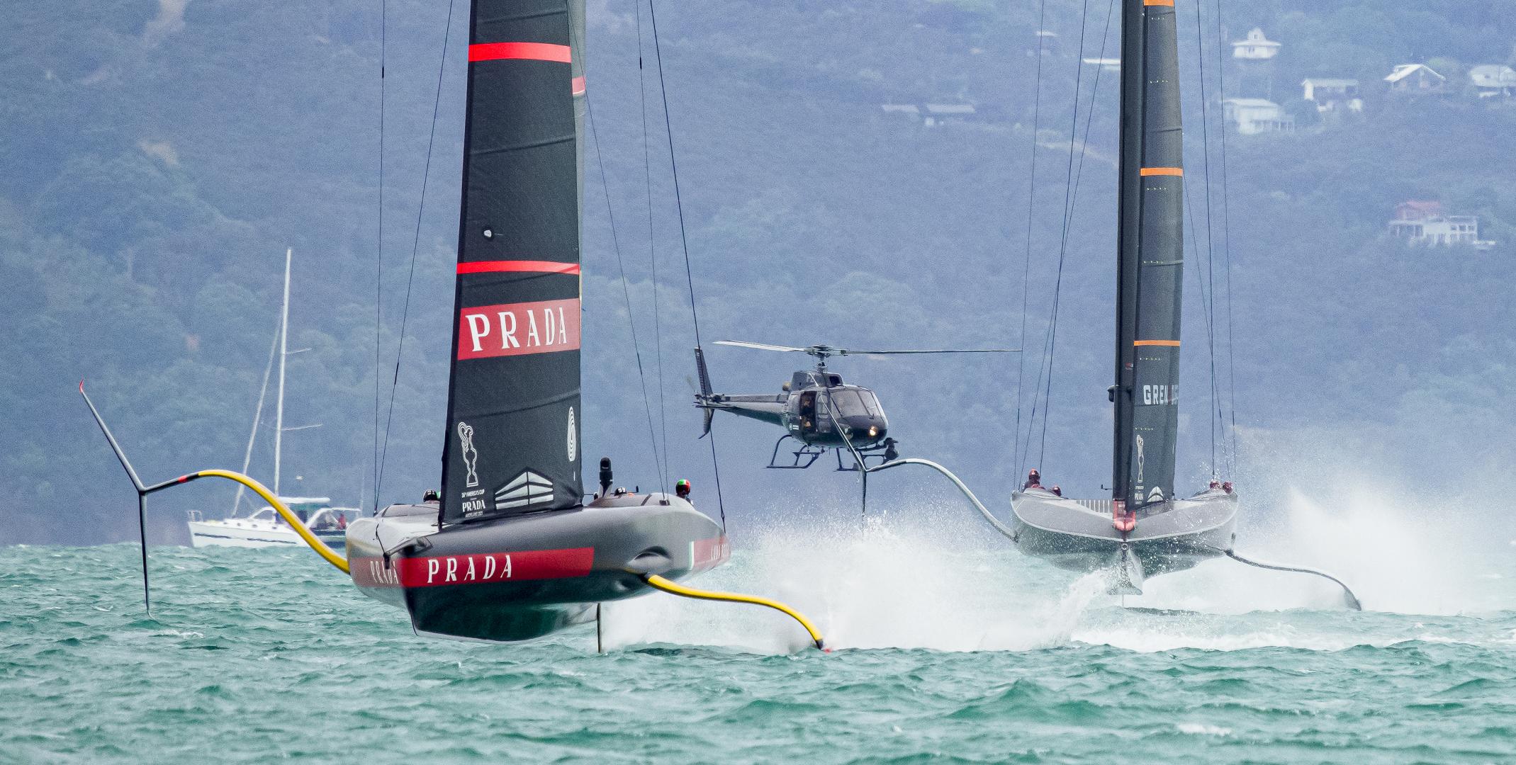 Luna Rossa comes away of the first Prada Cup Final weekend