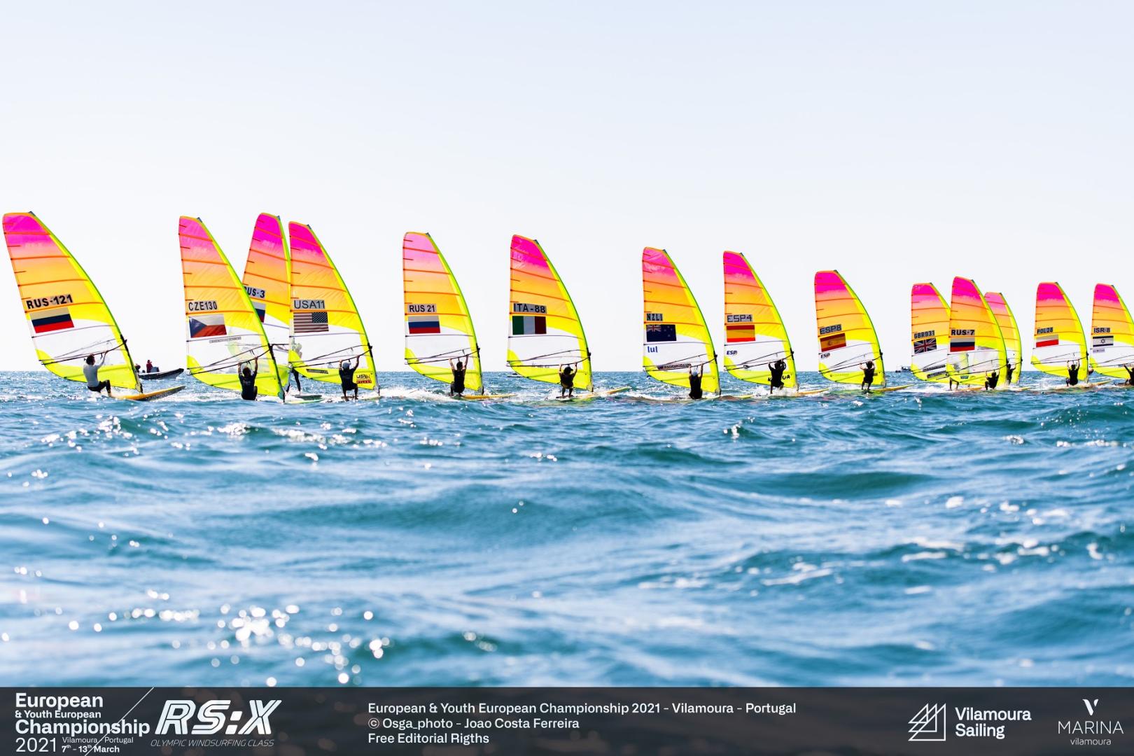 Europeo Windsurf Olimpico RS:X a Vilamoura - primo giorno