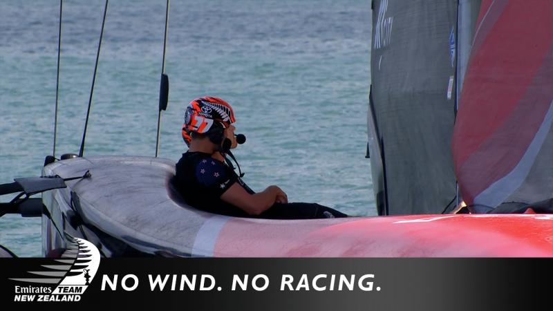 Emirates Team New Zealand: no wind, no racing no points added