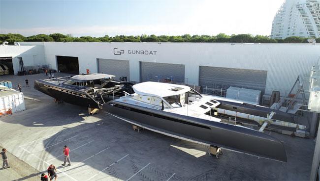 Hexcel and SF Composites combined their forces for the Gunboat 68