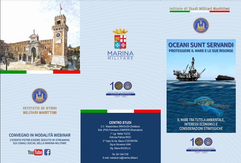 Venezia 29 e 31 maggio 2021: protezione del mare e delle sue risorse