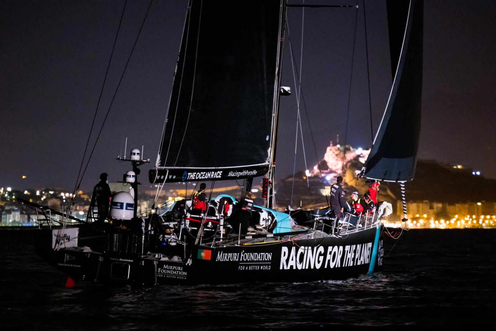 The finish of Leg Two of The Ocean Race Europe, from Cascais, Portugal, to Alicante, Spain.