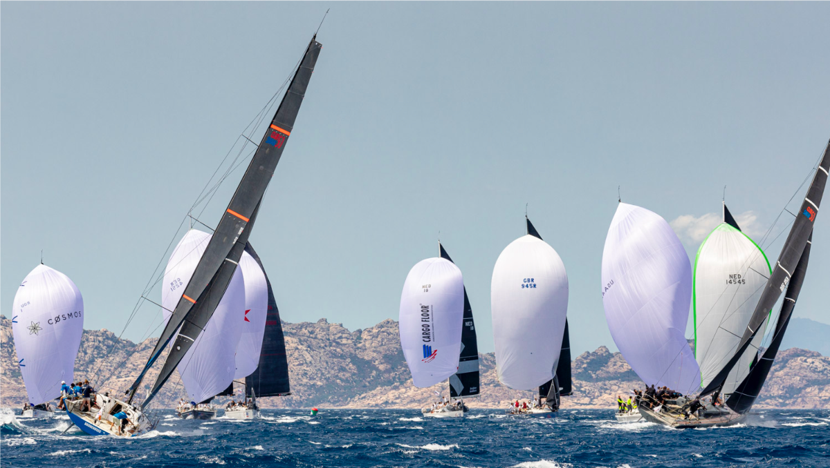 Stupendous racing for the 34 crews  in the Swan Sardinia Challenge