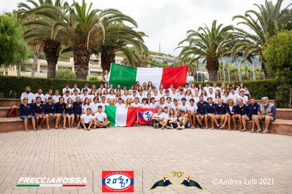 The first day of racing of the 420 Frecciarossa World Championships