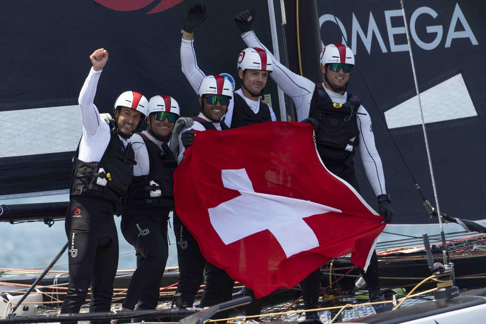 Ernesto Bertarelli's Alinghi team win its third GC32 Racing Tour event in a row, but this time it was close