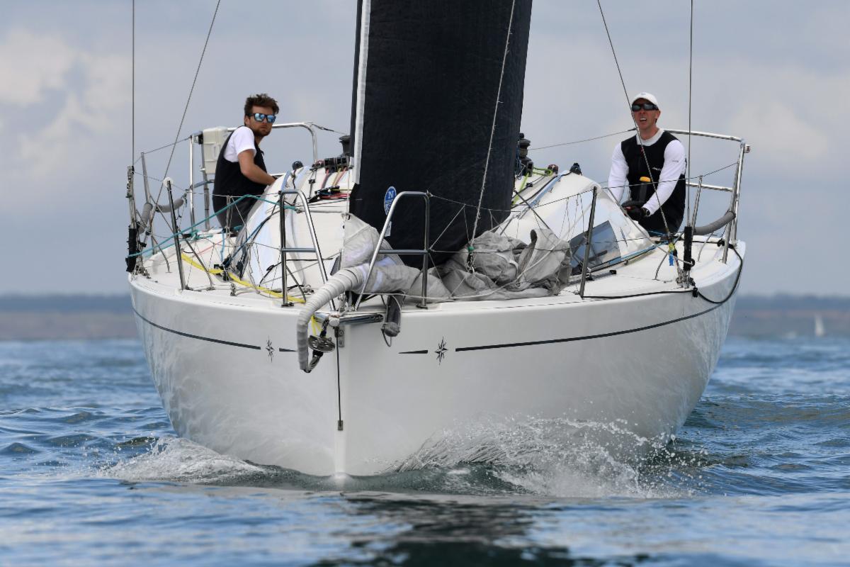 The Sun Fast 3200 Cora was top British boat in IRC Four in the 2019 Rolex Fastnet Race © Rick Tomlinson