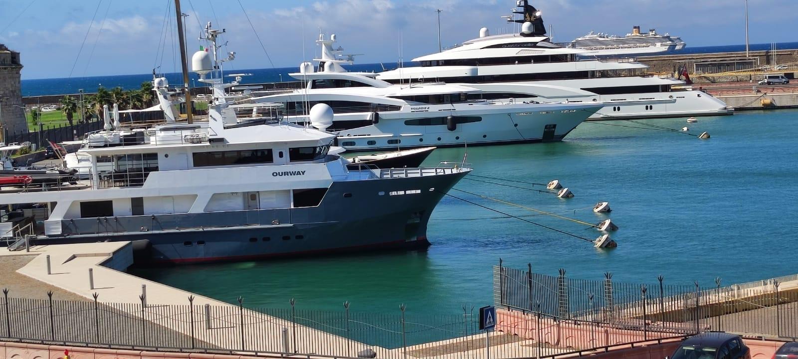 Porto di Civitavecchia, ripartono anche i mega yacht 
