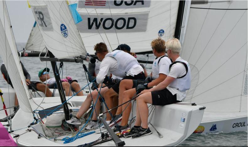Petersen and Kjaer emerge from the pack as the teams to beat at the Youth Match Racing Worlds
