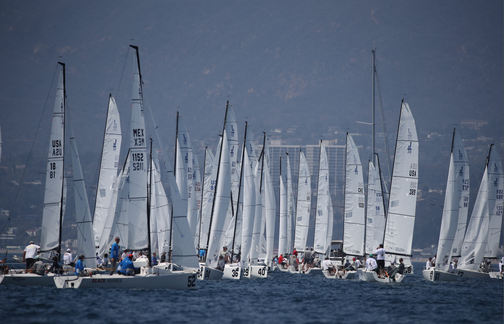 Waiting for Championship conditions at J/70 worlds at California YC