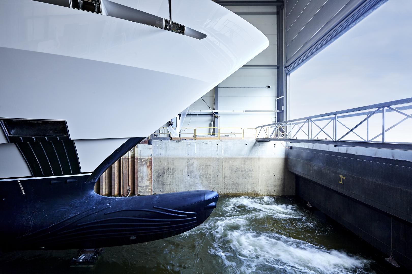 Heesen  Yacht 60-metre Project Falcon hits the water