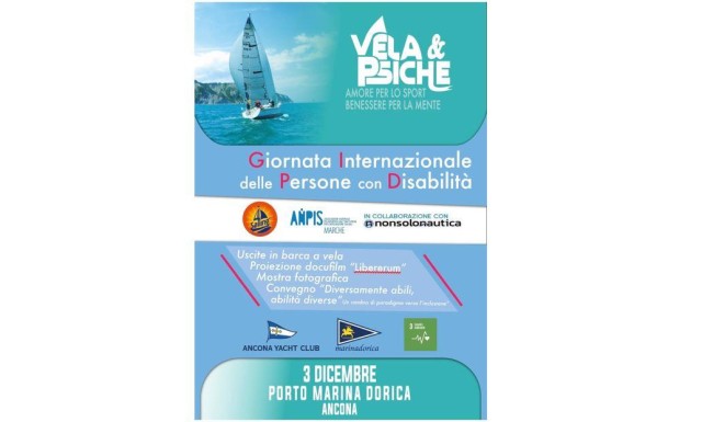 Vela&Psiche: iniziativa il 3 dicembre  al Marina Dorica di Ancona nell'ambito della Giornata Internazionale delle Persone con Disabilità