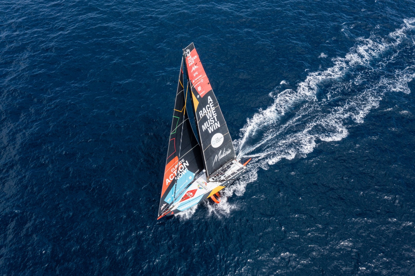 Leg 7, Day 4 onboard Team Malizia.
© Antoine Auriol / Team Malizia / The Ocean Race