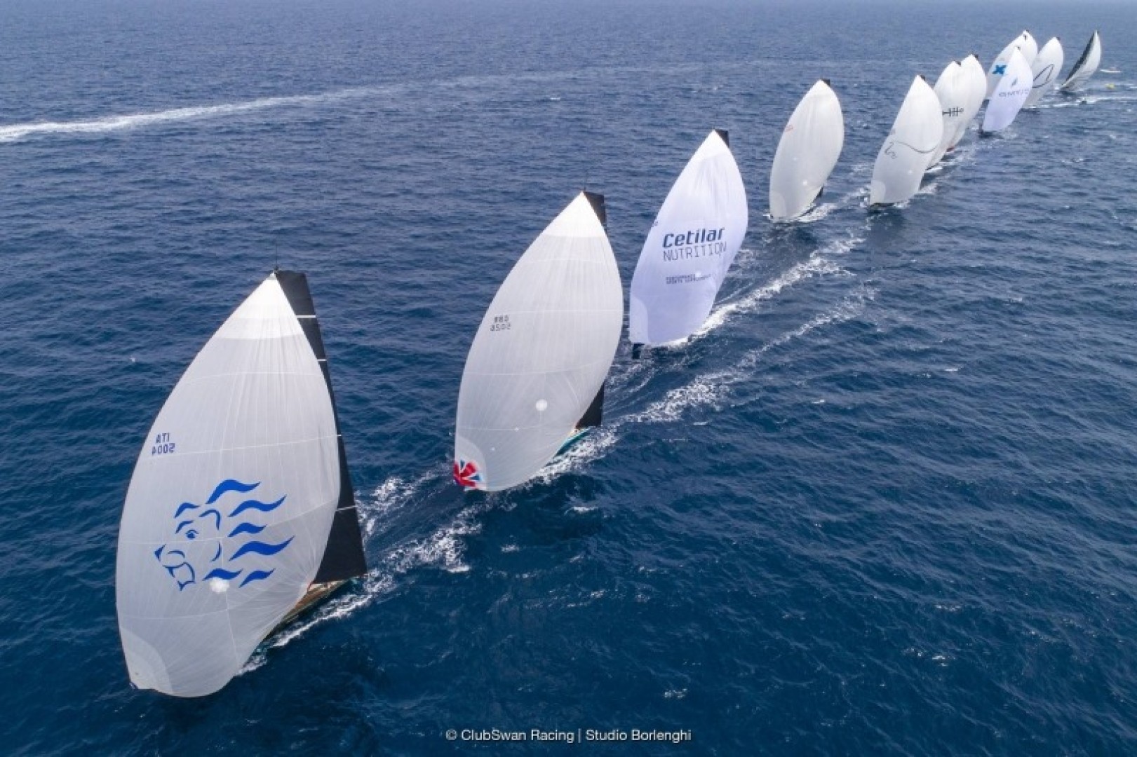 The ClubSwan 50s on a reach, The Nations Trophy - Swan One Design. Photo credits: ClubSwan/Studio Borlenghi