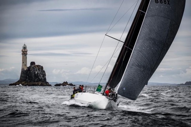 Gilles Fournier's J/133 is victorious in IRC One after a tightly contested battle against Thomas Kneen's JPK 1180 Sunrise III © Rolex/Kurt Arrigo