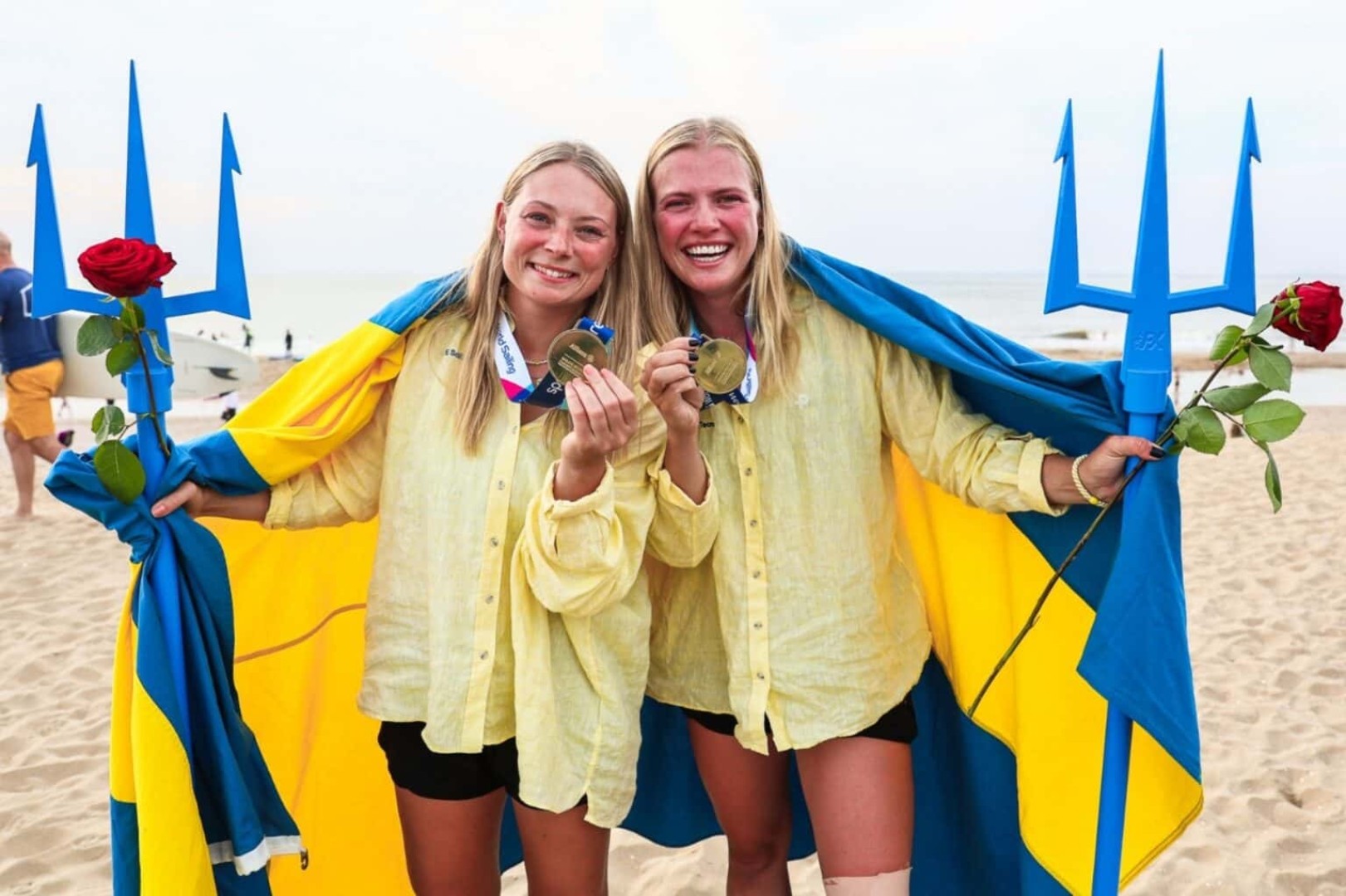 Dutch duo celebrate 49er success as Swedes claim 49erFX in front of family