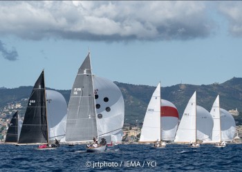 8 Metre World Championship, second day of races in the Gulf of Genoa