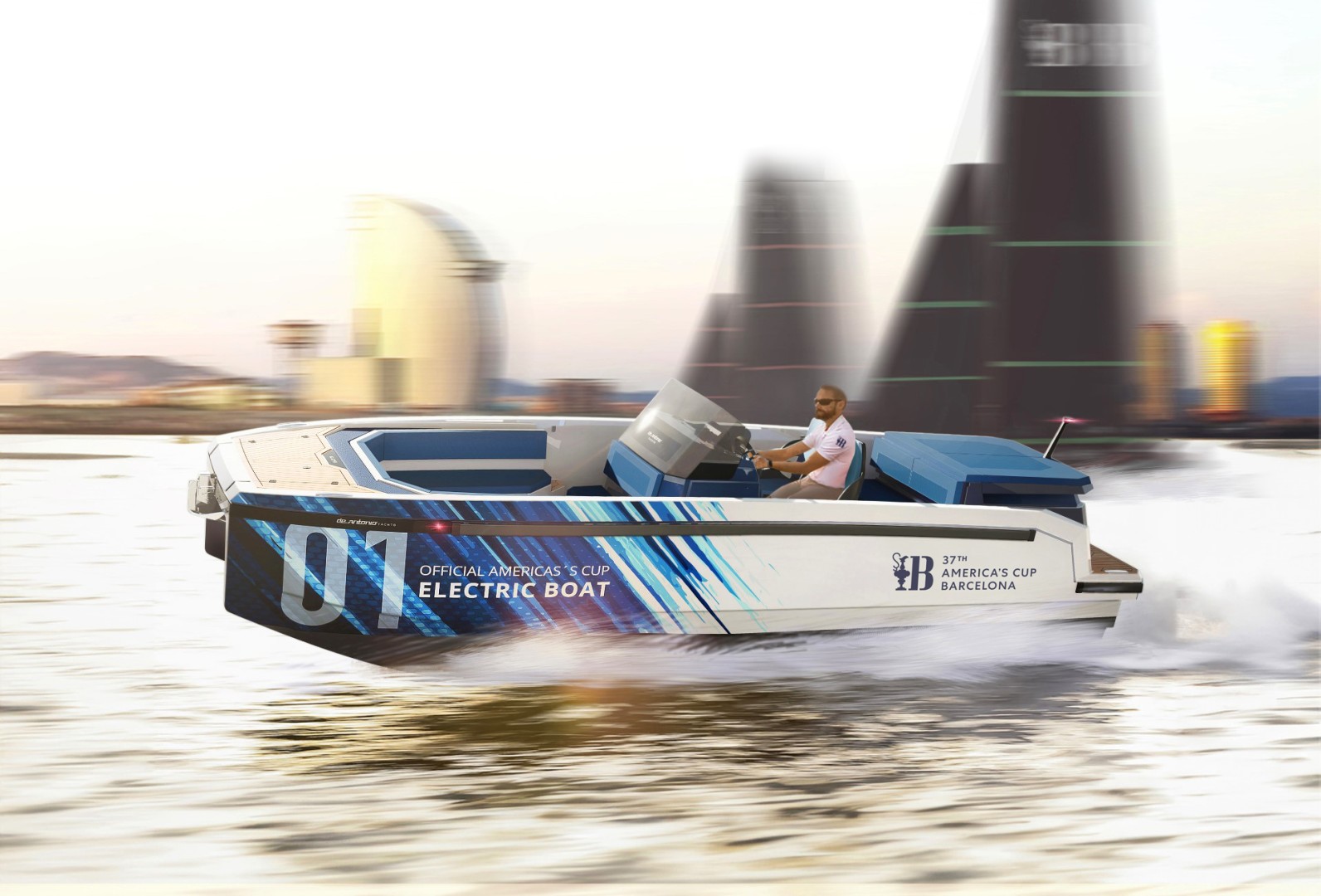De Antonio Yachts E23: the official electric boat of the 37th Edition of the America's Cup